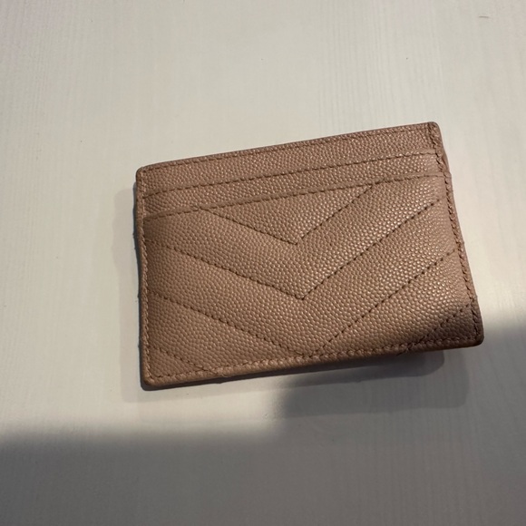 Auth YSL Cassandre Matelasse Card Case Grain De Poudre Embossed Leather in box - Picture 5 of 13